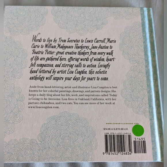 Whatever You Are, Be a Good One 100 Inspirational Quotes hand lettered book BN - Picture 2 of 2